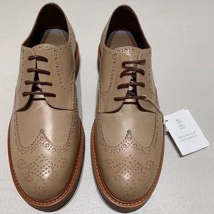 Brunello Cucinelli Calfskin Derby 🐎 Size 43 New